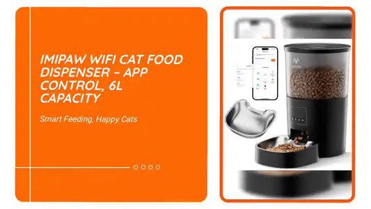 IMIPAW WiFi Cat Food Dispenser &ndash; App Control, 6L Capacity by@Outfy